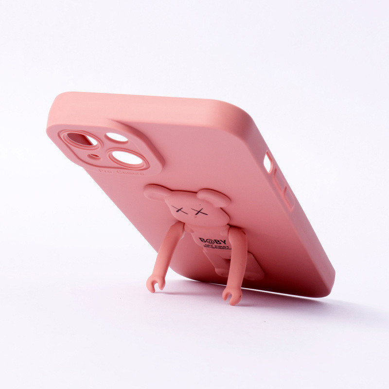 قاب سیلیکونی Bearbrick محافظ لنزدار iPhone 13