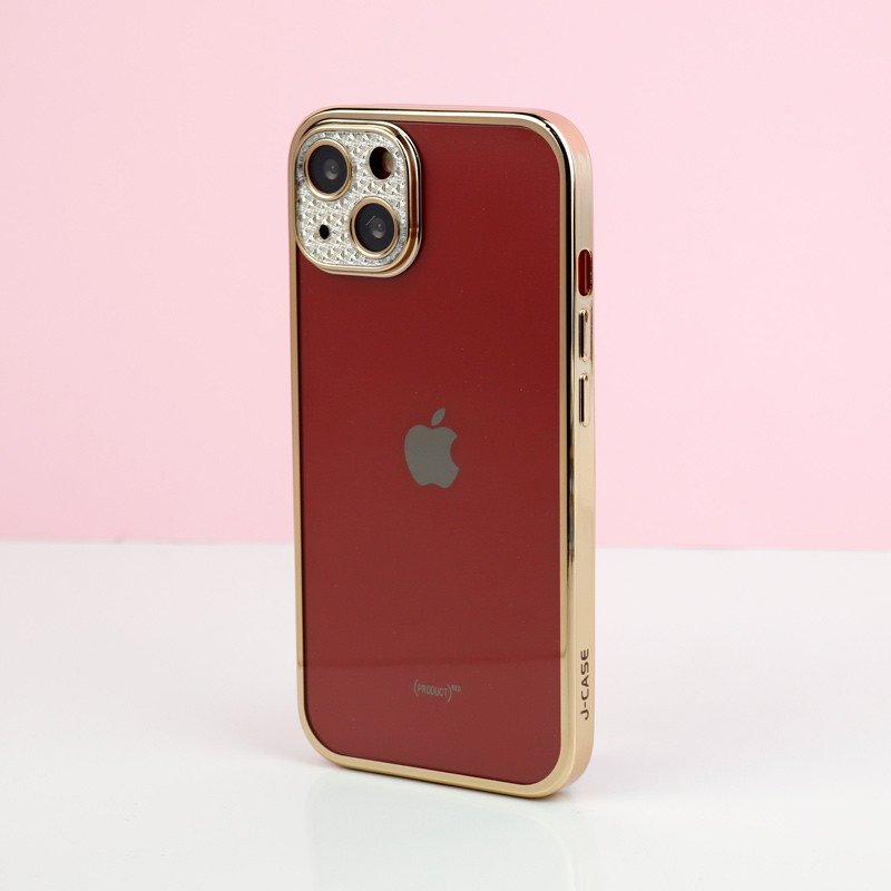 قاب پشت مات My Case نگین دار محافظ لنزدار iPhone 13