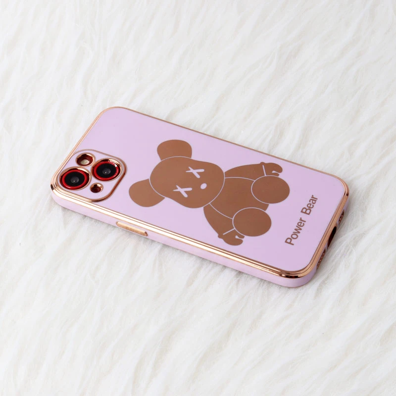 قاب My Case Power Bear آیفون iPhone 13 محافظ لنزدار