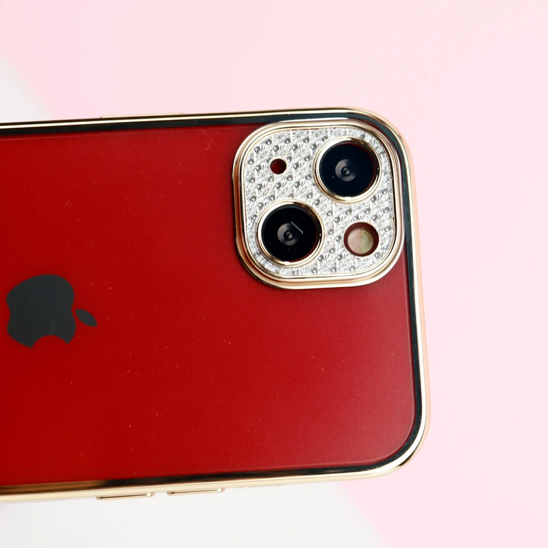 قاب پشت مات My Case نگین دار محافظ لنزدار iPhone 13