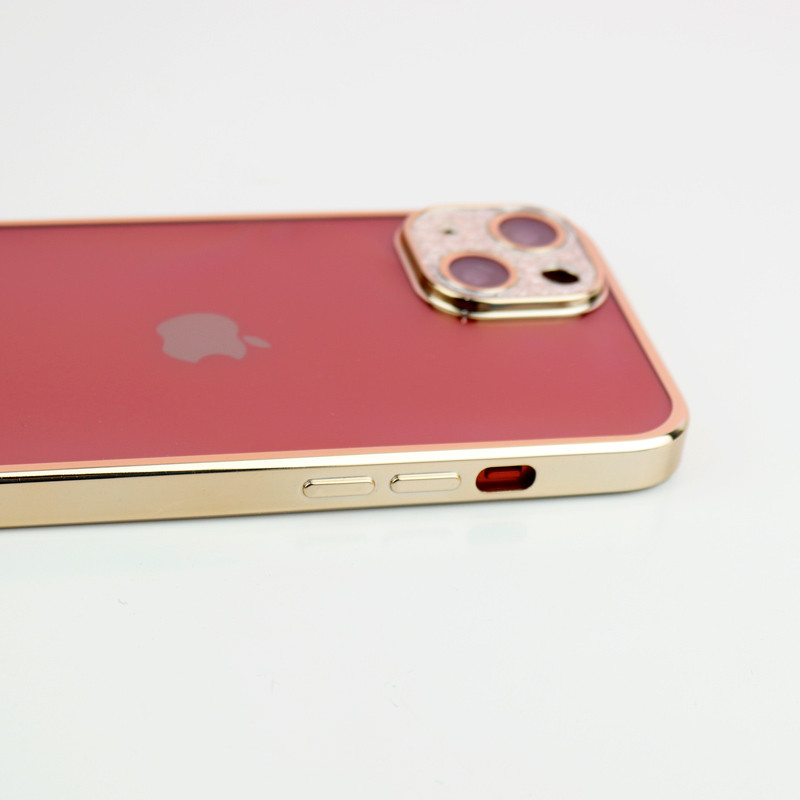 قاب پشت مات My Case نگین دار محافظ لنزدار iPhone 13