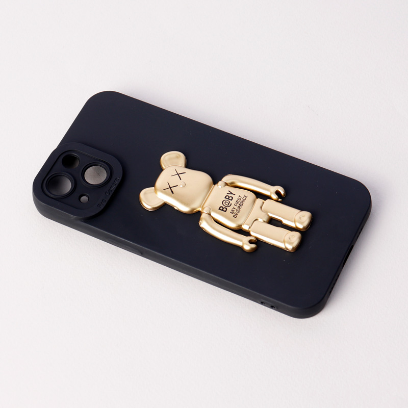 قاب سیلیکونی Bearbrick محافظ لنزدار iPhone 13