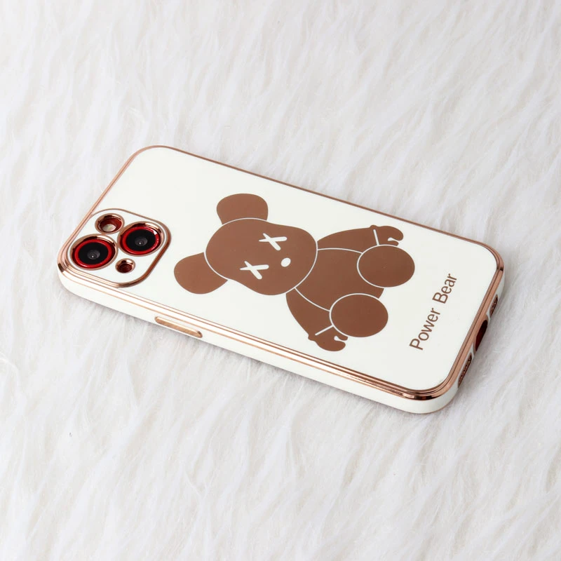 قاب My Case Power Bear آیفون iPhone 13 محافظ لنزدار