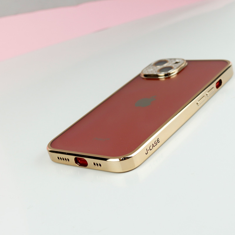 قاب پشت مات My Case نگین دار محافظ لنزدار iPhone 13