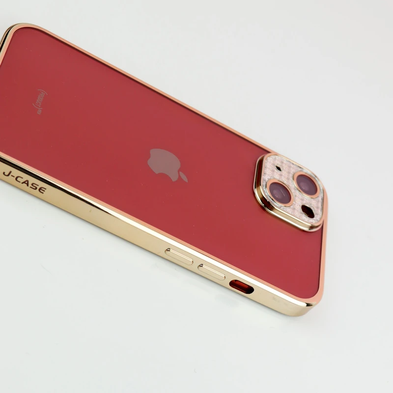 قاب پشت مات My Case نگین دار محافظ لنزدار iPhone 13