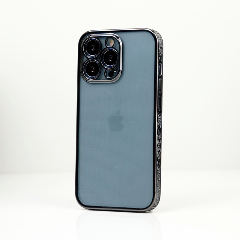 قاب شفاف دور طرحدار محافظ لنزدار iPhone 13 Pro