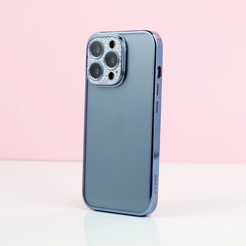قاب پشت مات My Case نگین دار محافظ لنزدار iPhone 13 Pro
