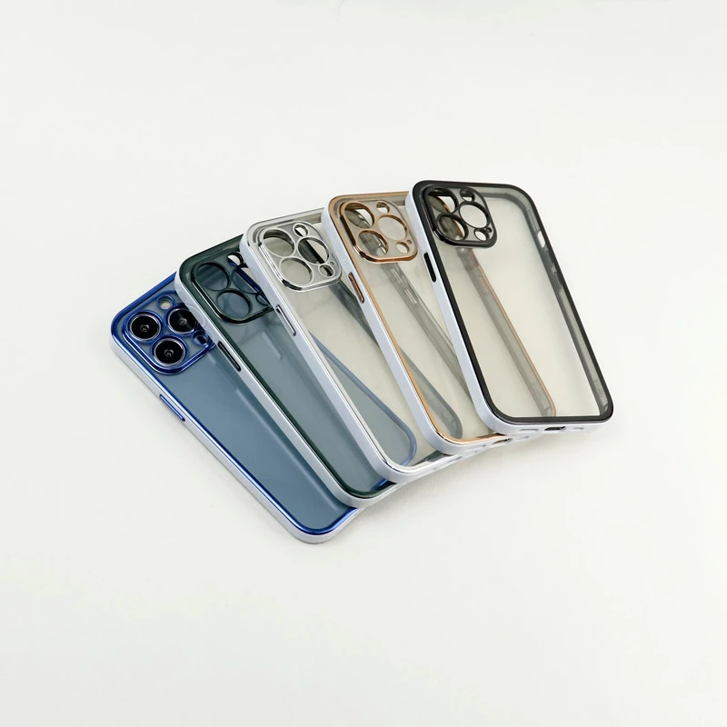 قاب پشت شفاف دور رنگی محافظ لنزدار iPhone 13 Pro