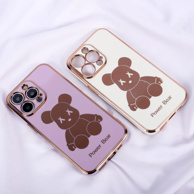 قاب My Case Power Bear آیفون iPhone 13 Pro محافظ لنزدار