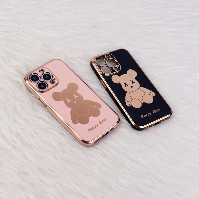 قاب My Case Power Bear آیفون iPhone 13 Pro محافظ لنزدار