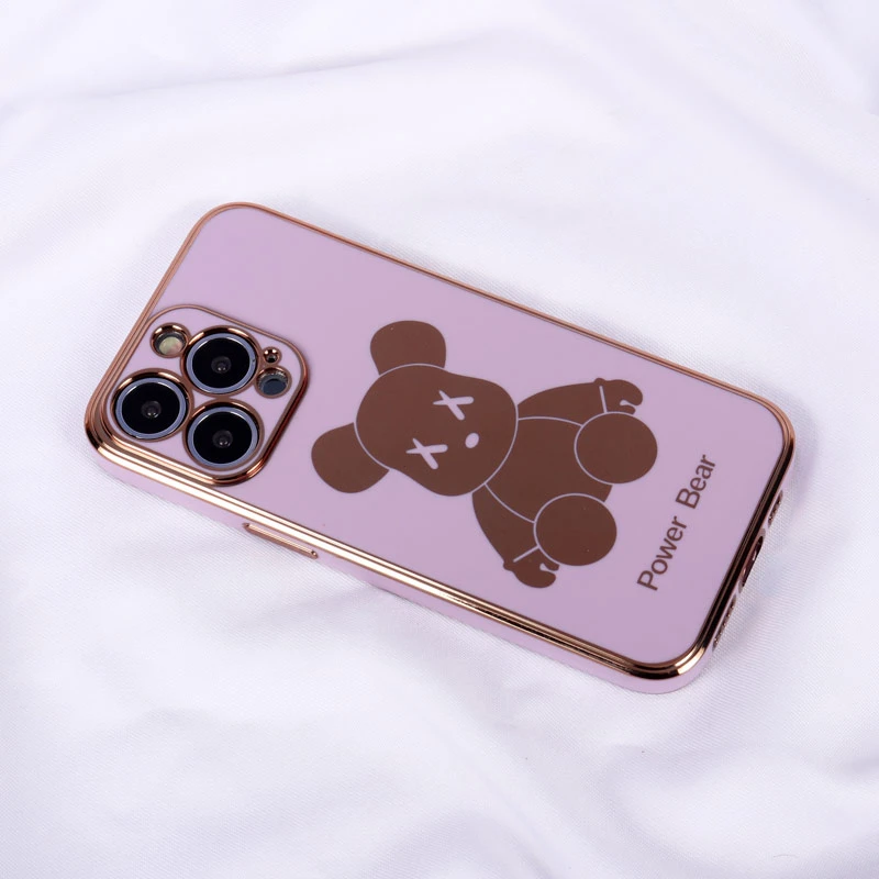 قاب My Case Power Bear آیفون iPhone 13 Pro محافظ لنزدار