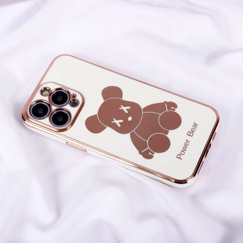 قاب My Case Power Bear آیفون iPhone 13 Pro محافظ لنزدار