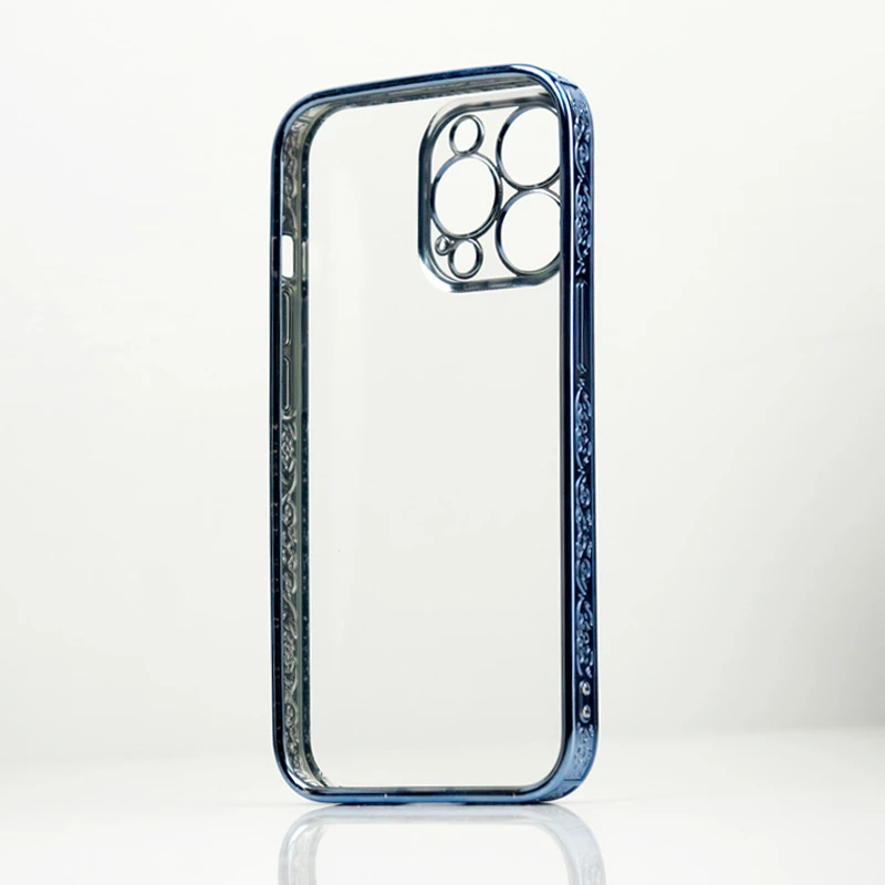 قاب شفاف دور طرحدار محافظ لنزدار iPhone 13 Pro