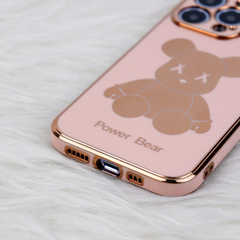 قاب My Case Power Bear آیفون iPhone 13 Pro محافظ لنزدار