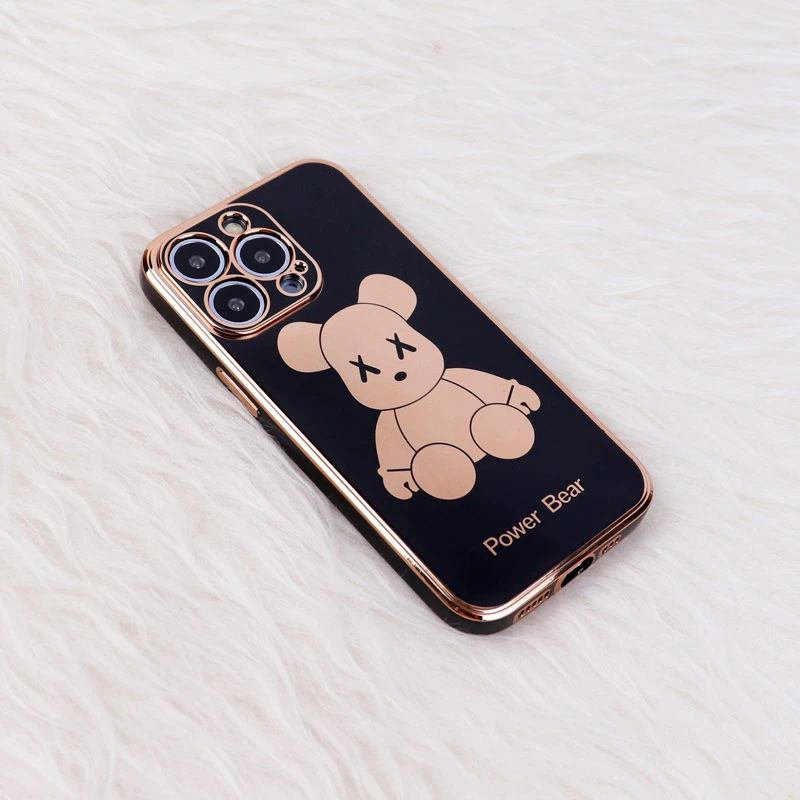 قاب My Case Power Bear آیفون iPhone 13 Pro محافظ لنزدار