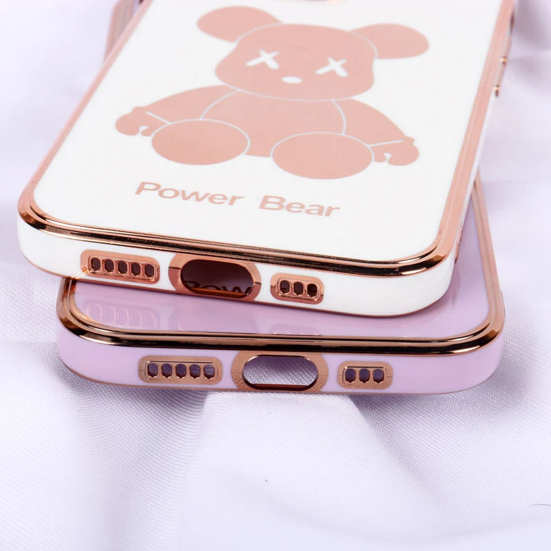 قاب My Case Power Bear آیفون iPhone 13 Pro محافظ لنزدار