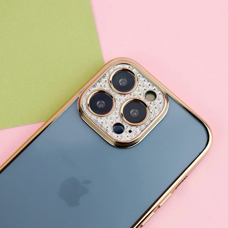 قاب پشت مات My Case نگین دار محافظ لنزدار iPhone 13 Pro