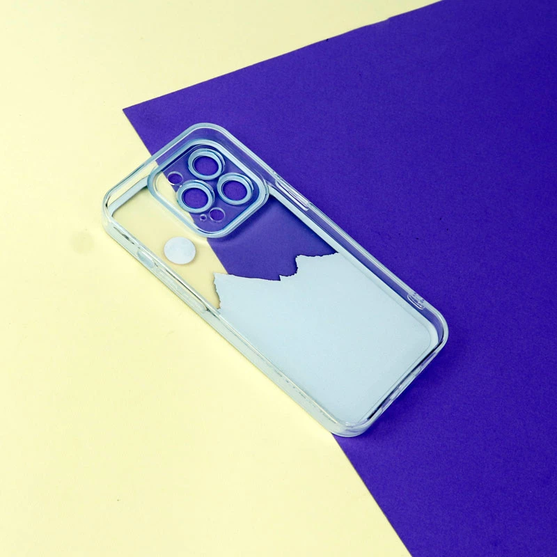 قاب ژله ای شفاف طرح کوهستان محافظ لنزدار iPhone 13 Pro