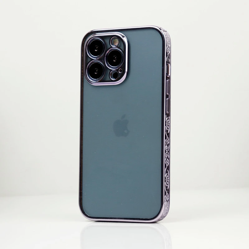 قاب شفاف دور طرحدار محافظ لنزدار iPhone 13 Pro