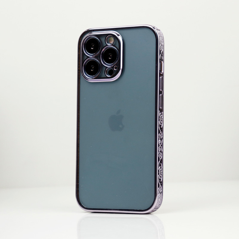 قاب شفاف دور طرحدار محافظ لنزدار iPhone 13 Pro