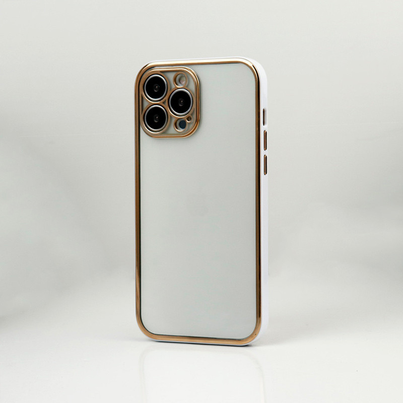 قاب پشت شفاف دور رنگی محافظ لنزدار iPhone 13 Pro Max