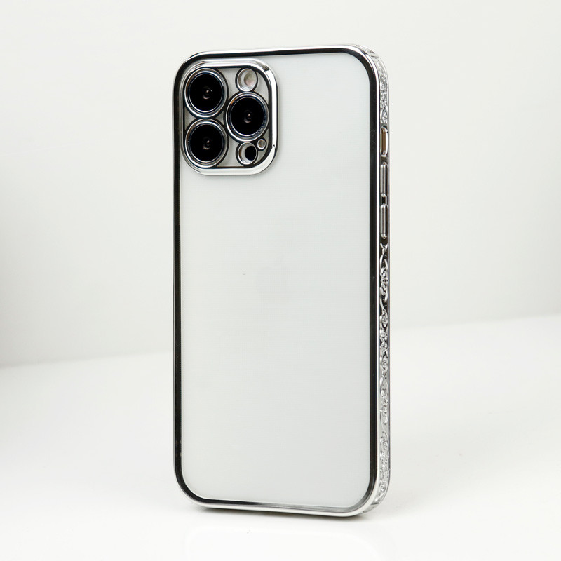 قاب شفاف دور طرحدار محافظ لنزدار iPhone 13 Pro Max
