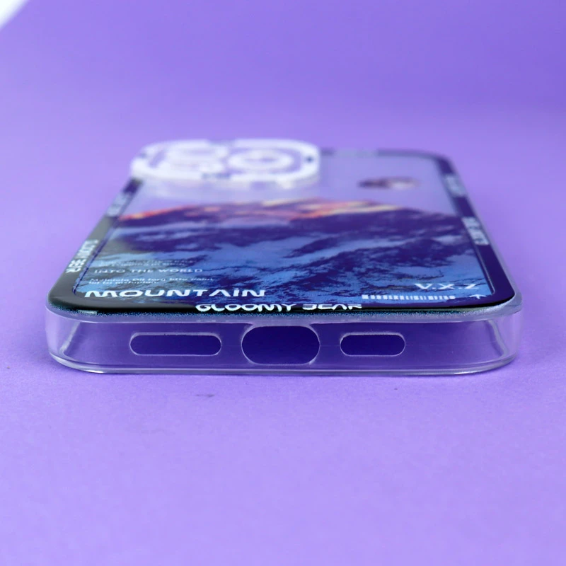 قاب ژله ای شفاف طرح کوهستان محافظ لنزدار iPhone 13 Pro Max