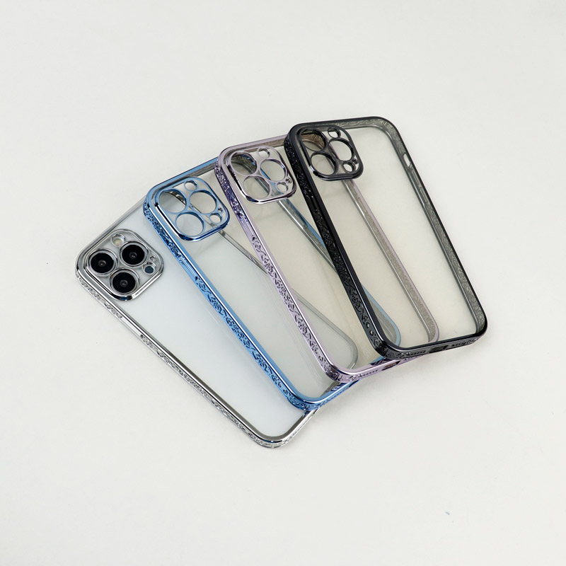 قاب شفاف دور طرحدار محافظ لنزدار iPhone 13 Pro Max