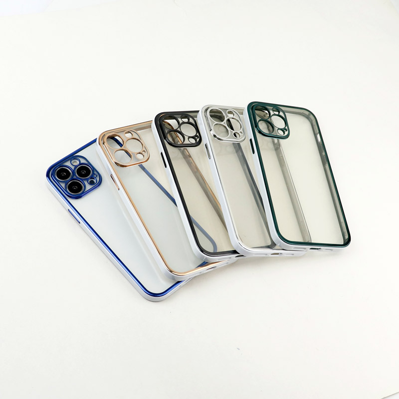 قاب پشت شفاف دور رنگی محافظ لنزدار iPhone 13 Pro Max