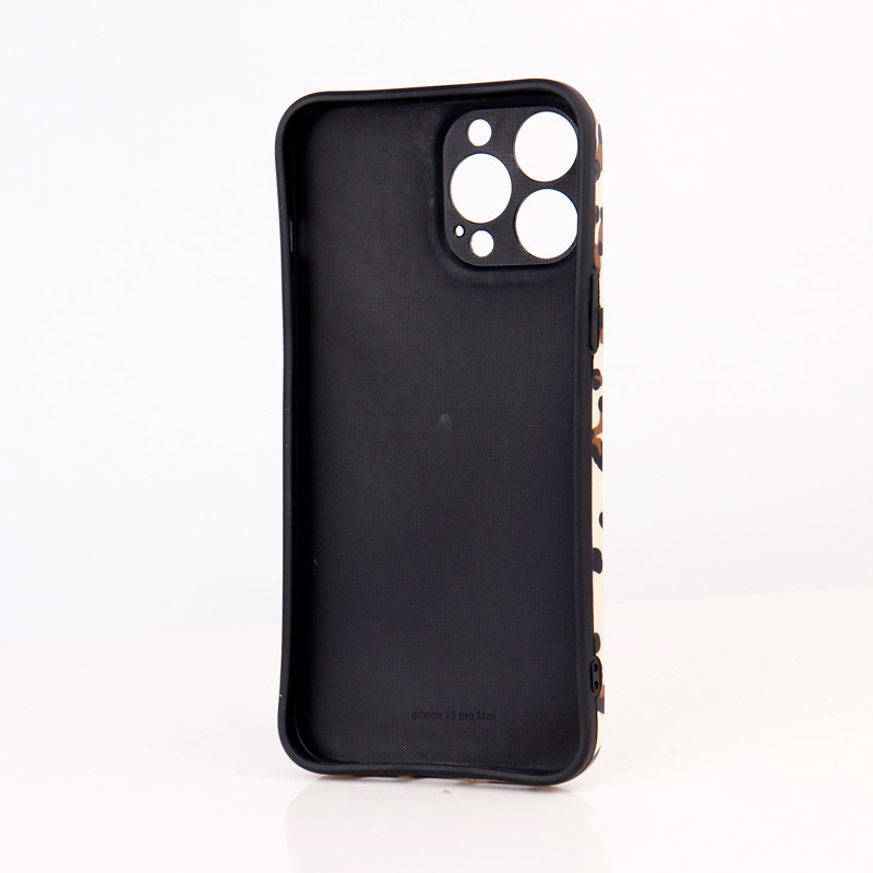 قاب طرحدار پلنگی Bear محافظ لنزدار iPhone 13 Pro Max