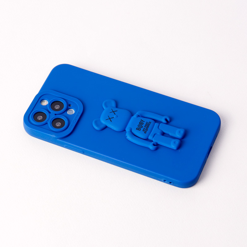 قاب سیلیکونی Bearbrick محافظ لنزدار iPhone 13 Pro Max