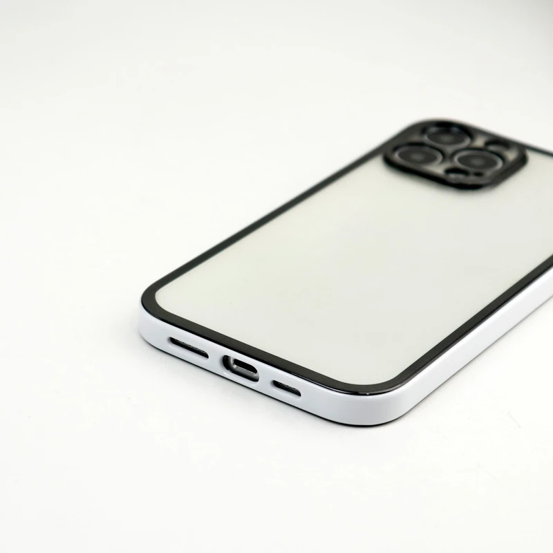 قاب پشت شفاف دور رنگی محافظ لنزدار iPhone 13 Pro Max