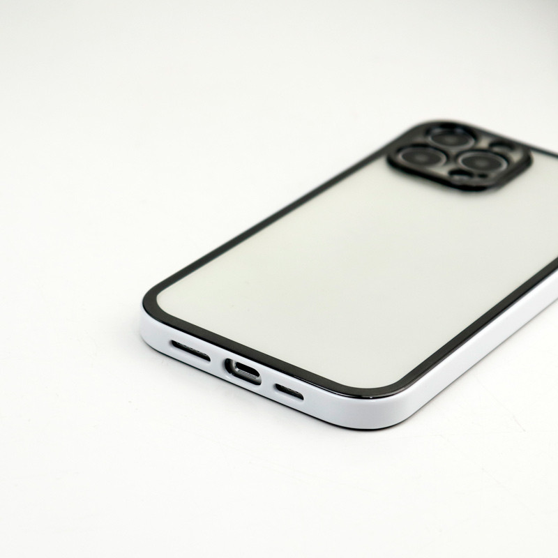 قاب پشت شفاف دور رنگی محافظ لنزدار iPhone 13 Pro Max
