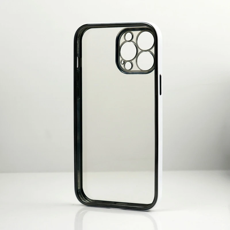 قاب پشت شفاف دور رنگی محافظ لنزدار iPhone 13 Pro Max