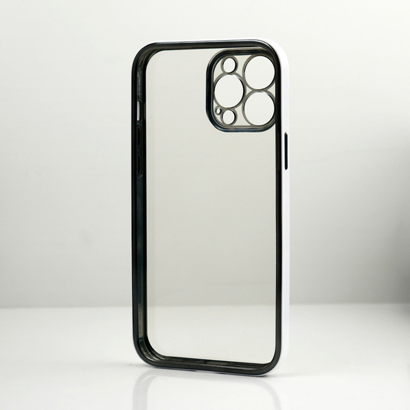 قاب پشت شفاف دور رنگی محافظ لنزدار iPhone 13 Pro Max