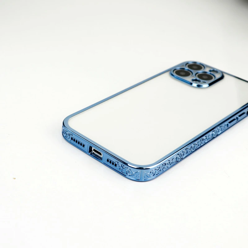قاب شفاف دور طرحدار محافظ لنزدار iPhone 13 Pro Max