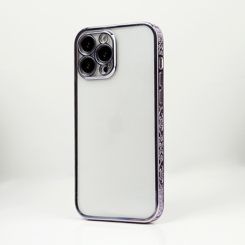 قاب شفاف دور طرحدار محافظ لنزدار iPhone 13 Pro Max