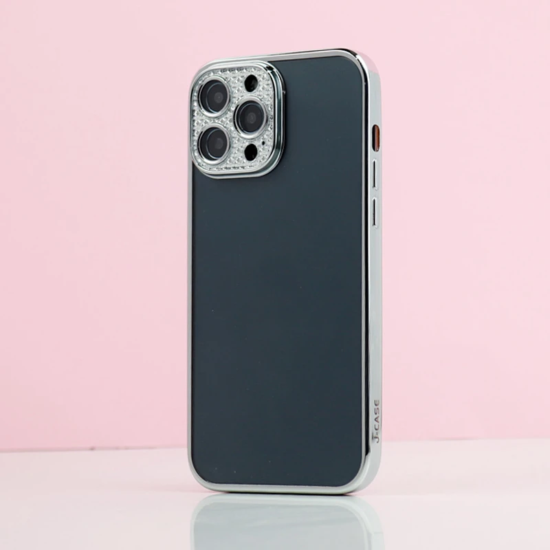 قاب پشت مات My Case نگین دار محافظ لنزدار iPhone 13 Pro Max