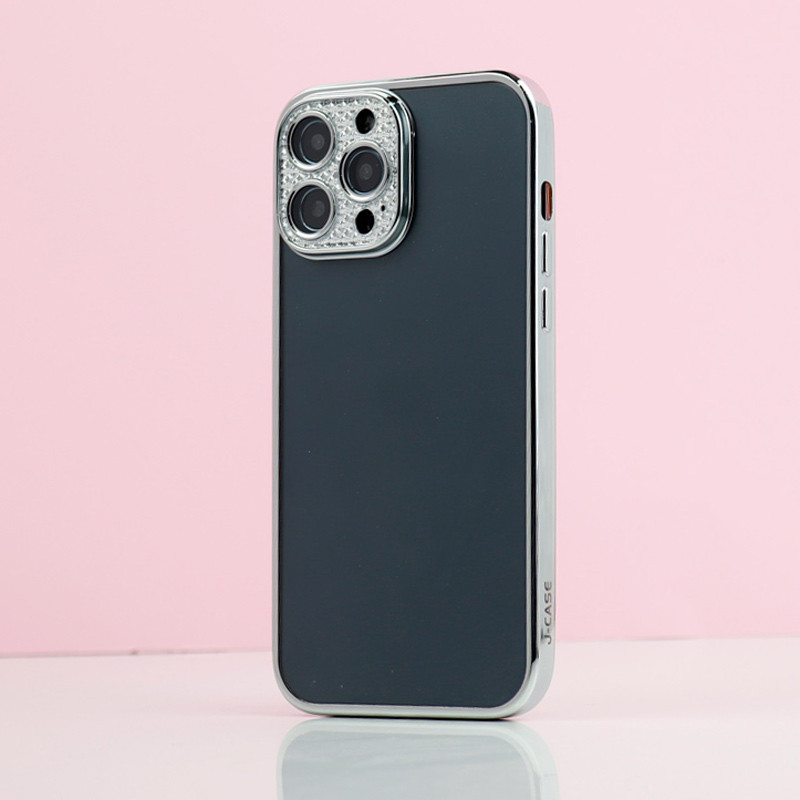 قاب پشت مات My Case نگین دار محافظ لنزدار iPhone 13 Pro Max