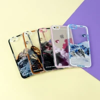 قاب ژله ای شفاف طرح کوهستان محافظ لنزدار iPhone 6s