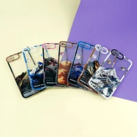 قاب ژله ای شفاف طرح کوهستان محافظ لنزدار iPhone 7 Plus / 8 Plus