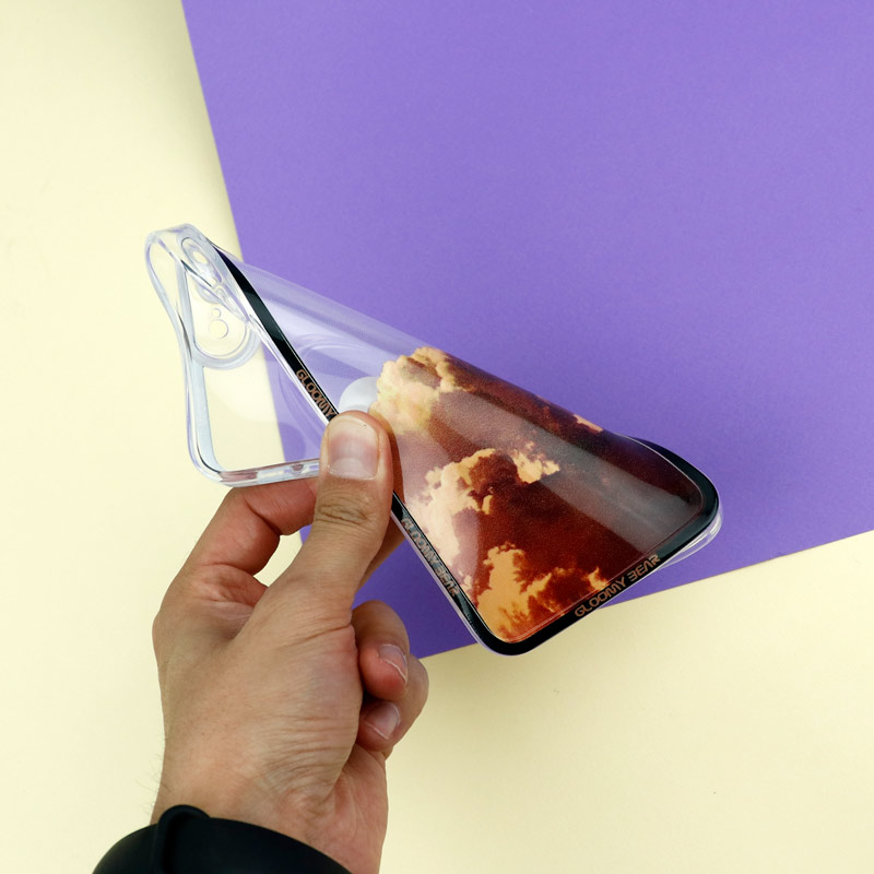 قاب ژله ای شفاف طرح کوهستان محافظ لنزدار iPhone 7 Plus / 8 Plus
