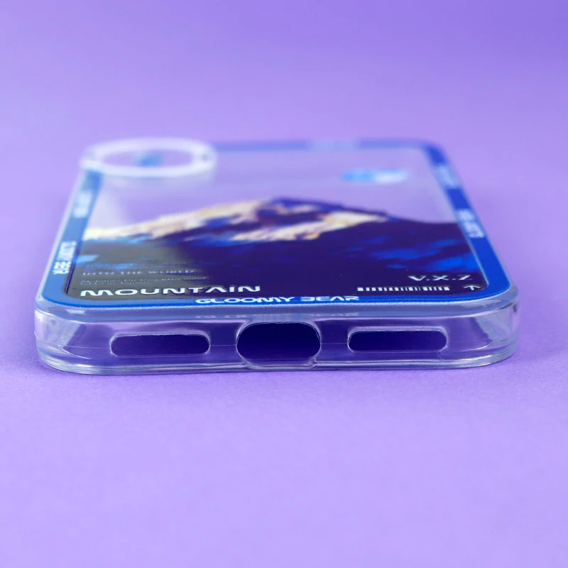 قاب ژله ای شفاف طرح کوهستان محافظ لنزدار iPhone X