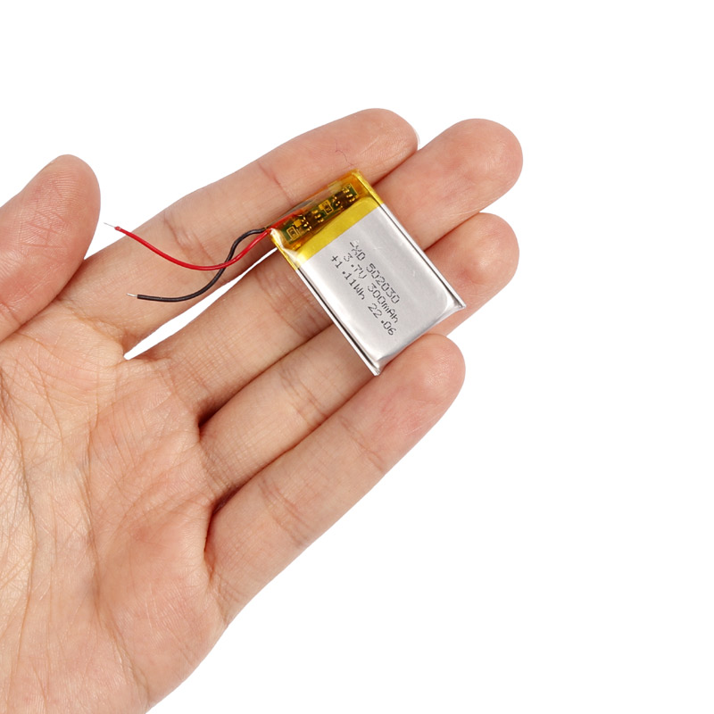 باتری لیتیومی 300mAh 5*20*32mm 502030