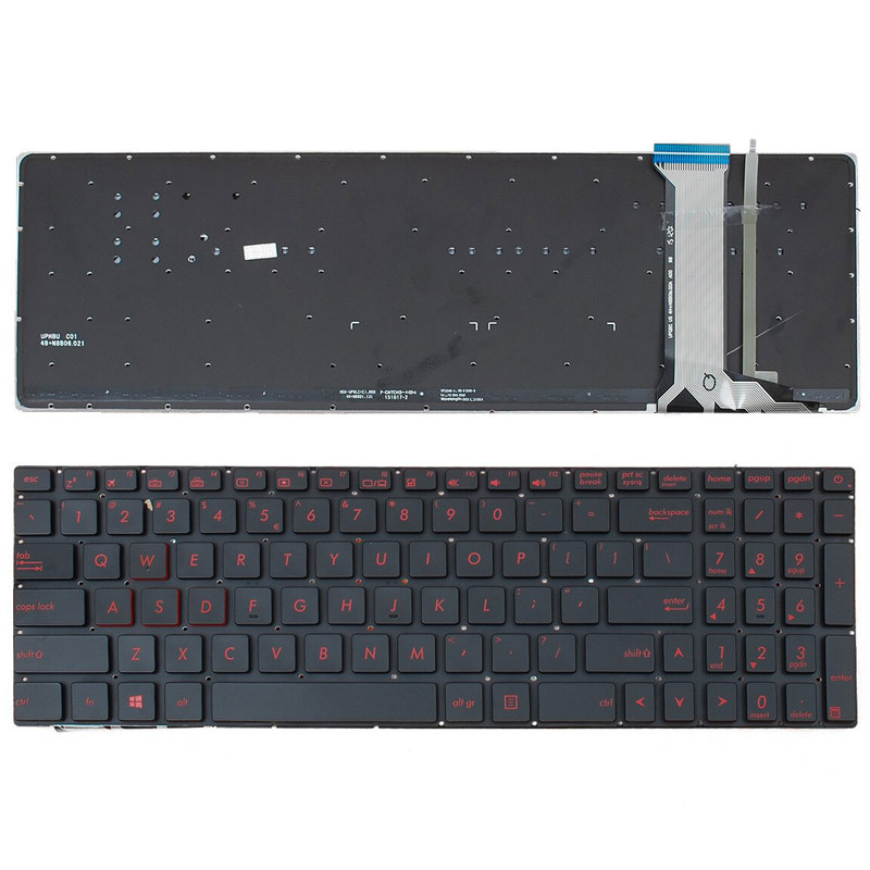 کیبورد لپ تاپ ایسوس Asus G551 بدون فریم مشکی