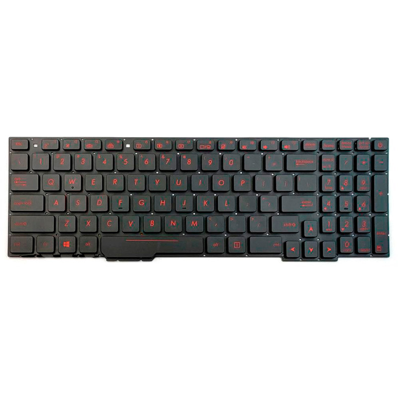 کیبورد لپ تاپ ایسوس Asus GL553 بدون فریم مشکی