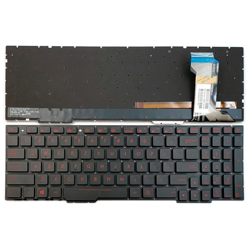 کیبورد لپ تاپ ایسوس Asus GL553 بدون فریم مشکی