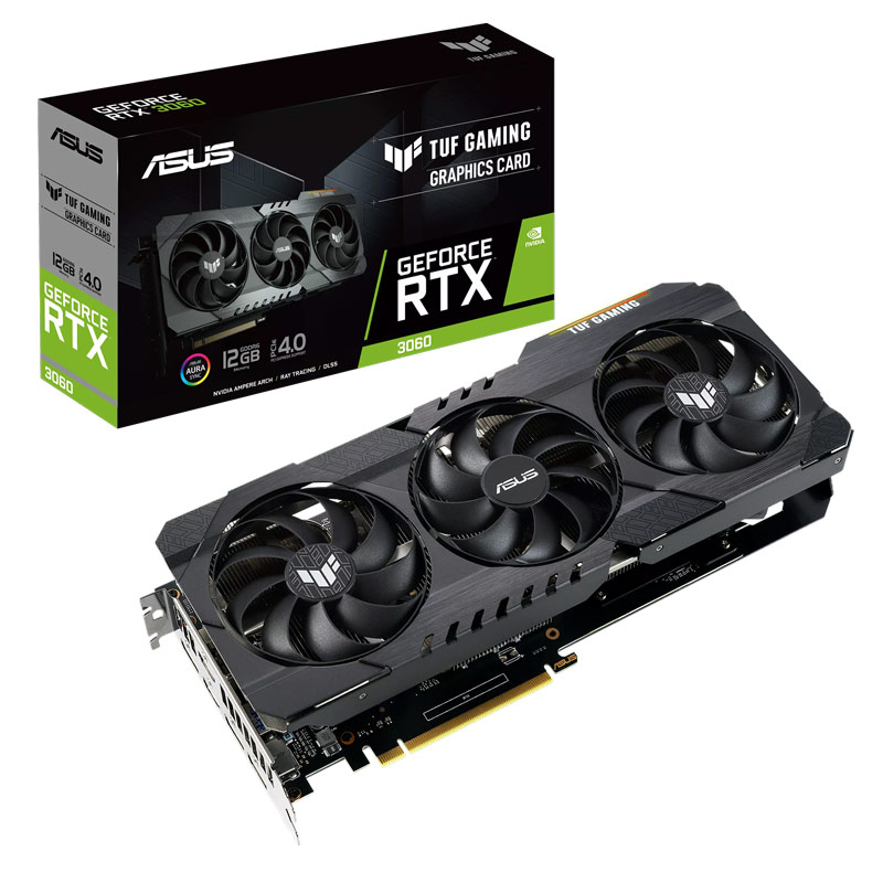 کارت گرافیک Asus TUF Gaming GeForce RTX 3060 12GB GDDR6 192Bit