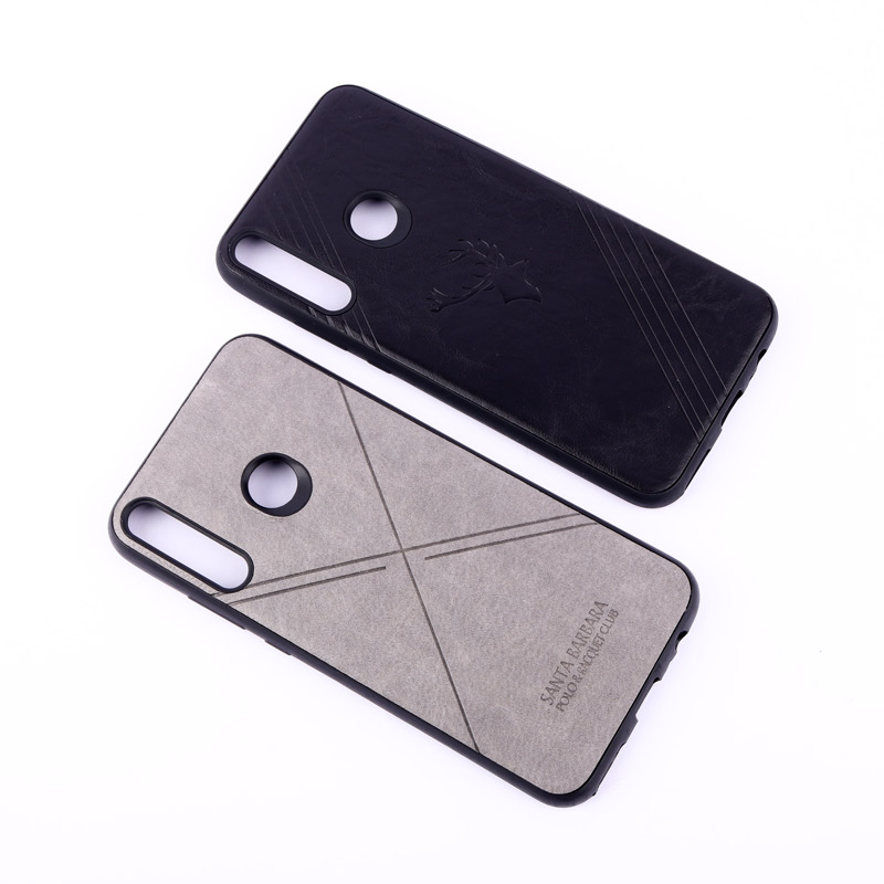 قاب ساده سیلیکونی چرمی محافظ لنزدار Huawei Y7p