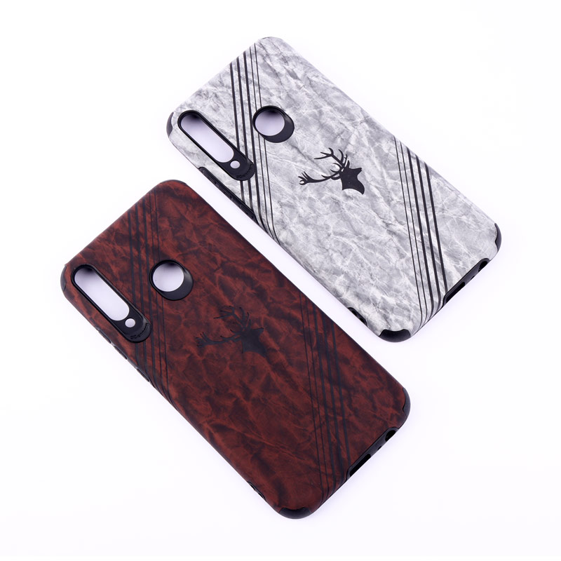 قاب ساده سیلیکونی چرمی محافظ لنزدار Huawei Y7p